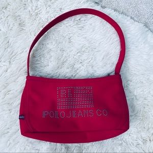 POLO JEANS CO by Ralph Lauren red shoulder bag handbag purse